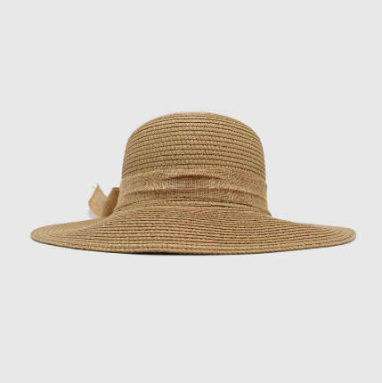 Sombrero rafia con lazo